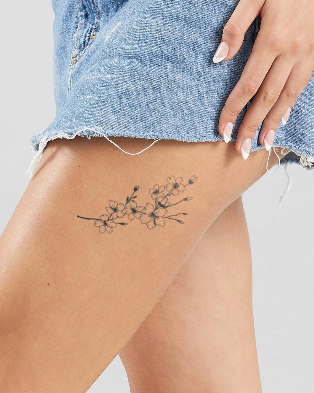 Simple tattoo designs - blossom gazing 7