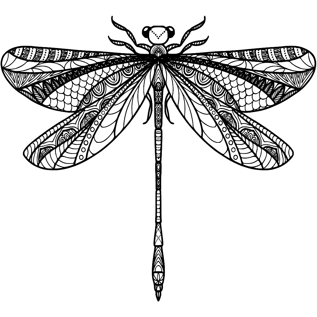 Arm tattoos ideas - decorated dragonfly 5