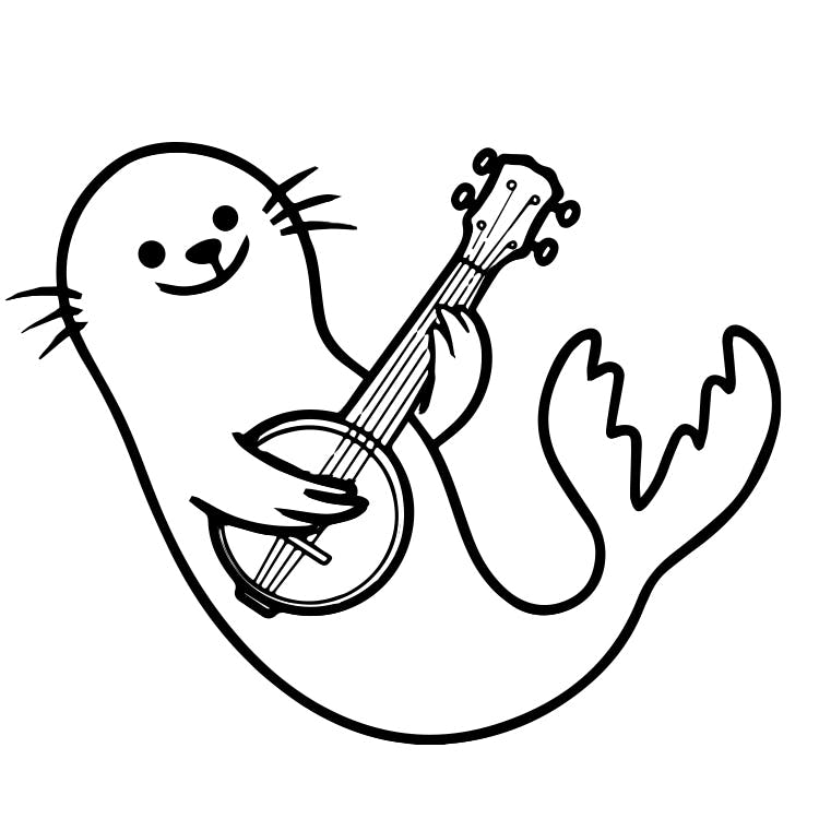 Tattoo art ideas - banjo seal 5