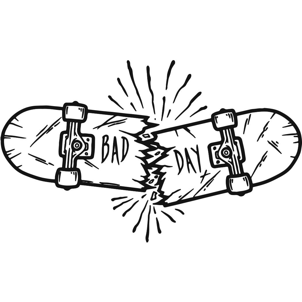 Arm Tattoo Ideas - Bad Day Skateboard 19