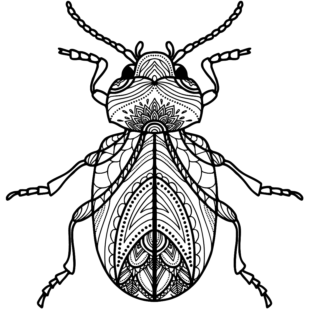 Cool tattoo ideas - decorated beetle 9