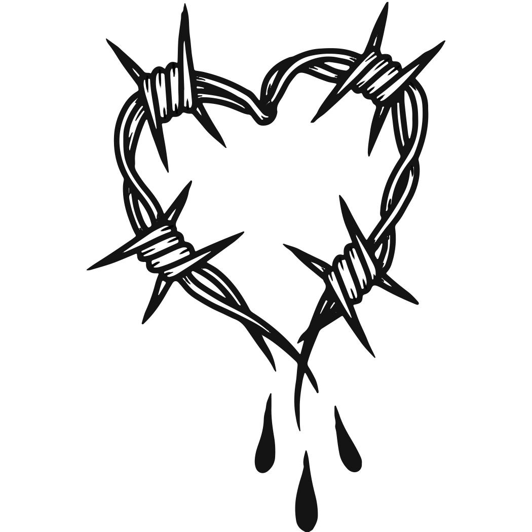 Ideas Tattoos - Barbed Wire Heart 7