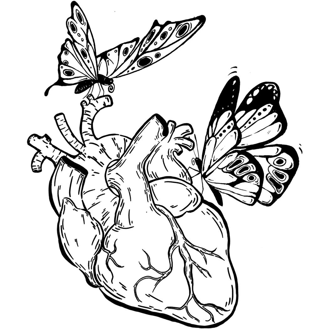 Pictures Of Tattoos - Butterheart 17