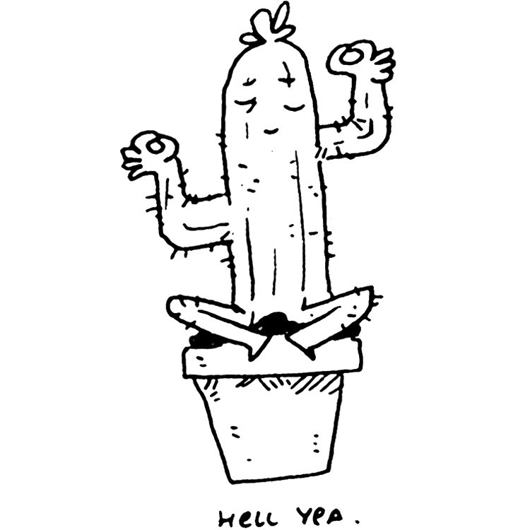 Tattoo Design Ideas - Chill Cactus 7