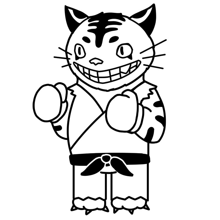 Designs For Tattoos - Boxer Kitty 5