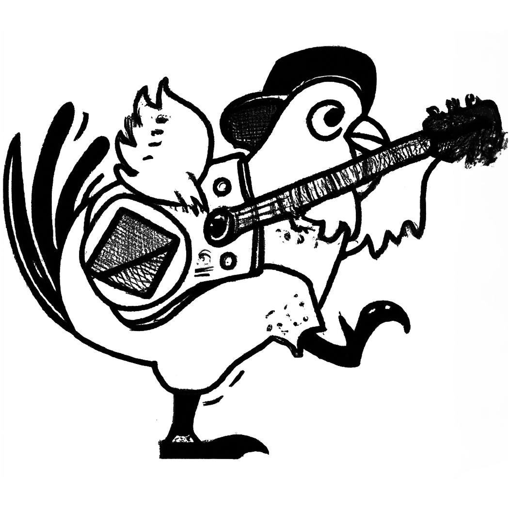 Small Tattoo Ideas - Cock-A-Doodle Groove 1