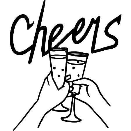 Tattoo Design - Champagne Cheers 7