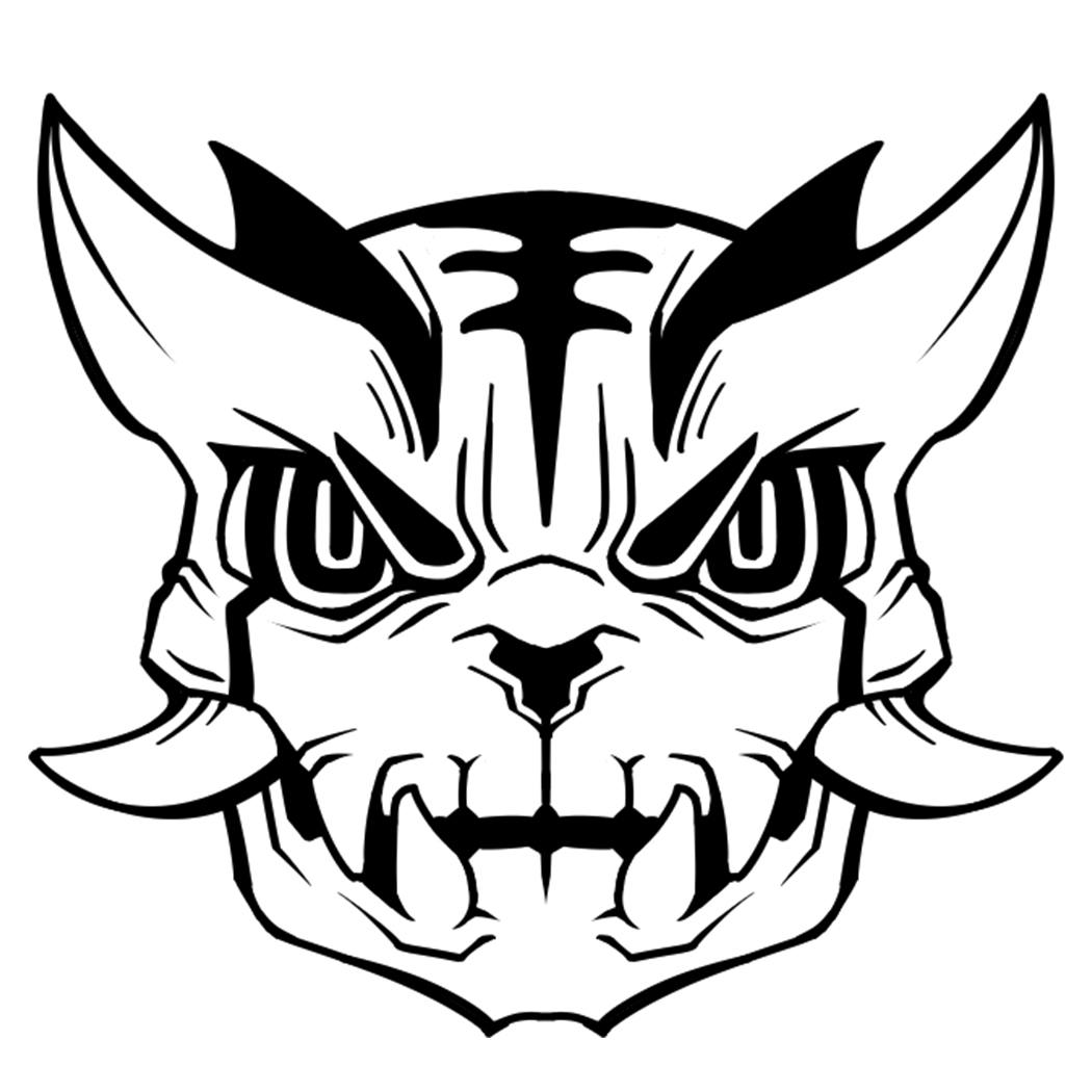 Ideas Tattoos - Demon Kitty Mask 1