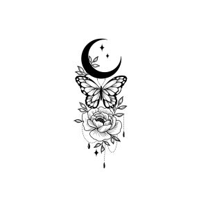 Butterfly Flower Moon