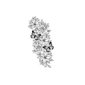 Butterfly Flower DC-SHY-JB088