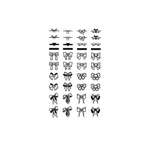 Bow Ties With Different Expressions