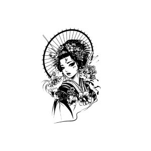 Japanese Girl Flowers