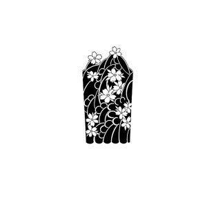 Japanese Cherry Blossom Leaves Style