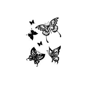 6 Butterflies Flying