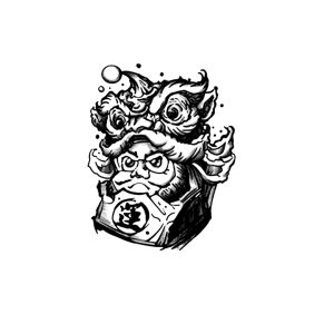 Chinese Character "Yun" Lion Dance Head
