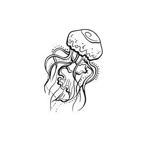 Octopus Flying Upwards