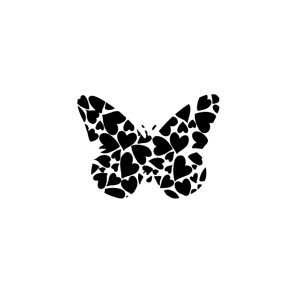 Heart-Shaped Butterfly