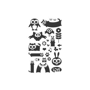 Flowers Penguin Rabbit Cat