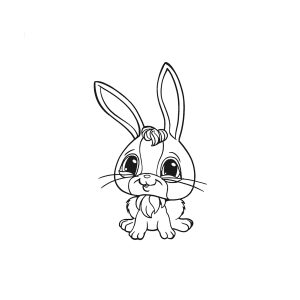 Cute Little White Rabbit