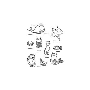 Mermaid Cat Seahorse Cat