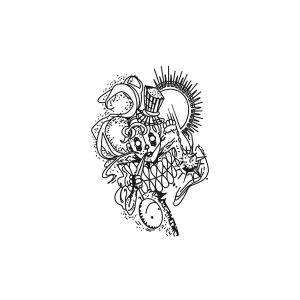 Clown Holding A Meteor Hammer