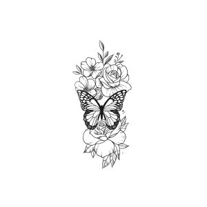 Butterfly Rose HC-BB-750