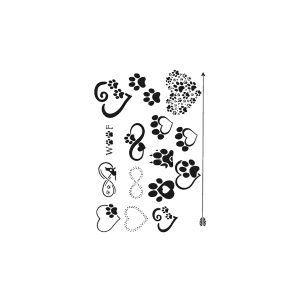 Arrow Bear Paw Love Heart Infinity Symbol