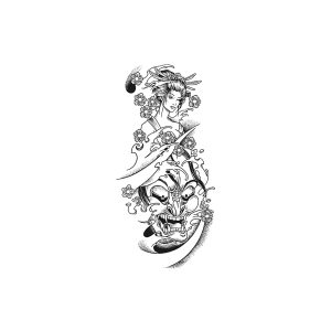 Ghost Mask Japanese Woman