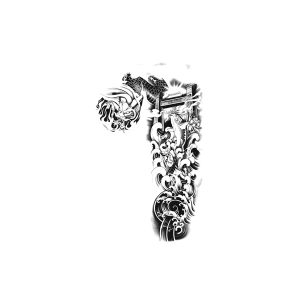 Japanese Style Dragon Wave Left Arm