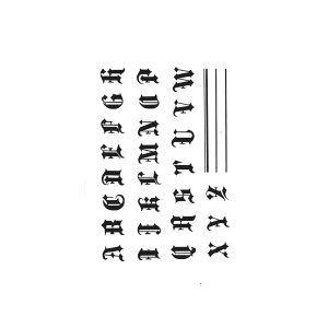 26 Capital Letters HC-HC-027