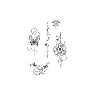 Butterfly Chrysanthemum Lotus Whale