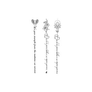 Wings Flower Lotus English Phrase