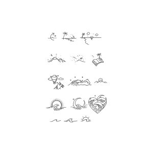 Mountains, Waves, Coconut Trees