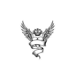 Crown Wings Love Heart