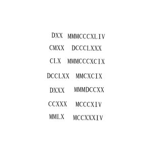 Dxx Clx Mmlx