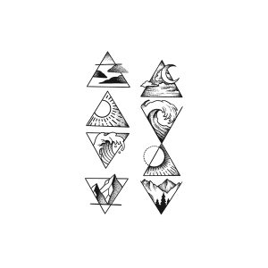 Mountainsmoonseawavesrocks