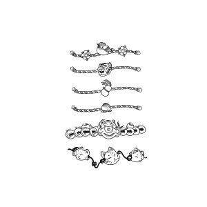 Bird Gourd Peach Tiger Cat