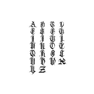 26 Uppercase Letters HC-HC-382