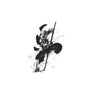 Ink Painting Warrior HC-HC-684
