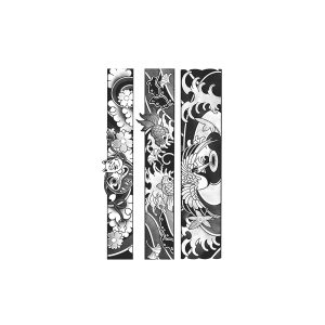 Japanese Style Design Red-Crowned Crane