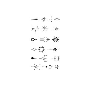 Pentagram Symbol Leaves