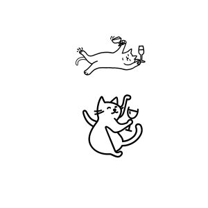 Kitten Holding A Cup