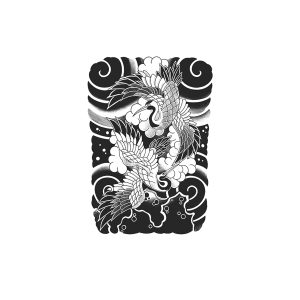 Japanese Style Red-Crowned Crane