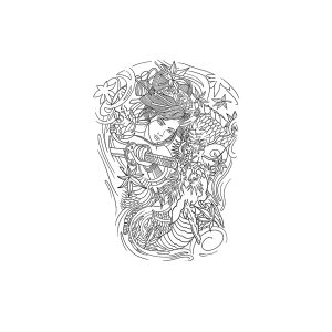 Japanese Woman Dragon