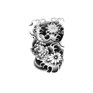 Japanese Style Flower Wave HC-HY-041