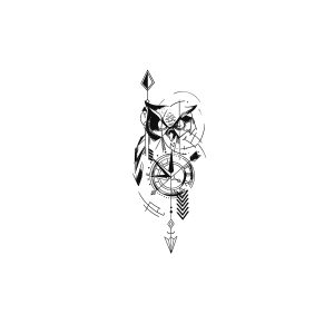 Owl Compass Arrow