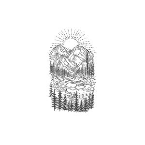 Mountains, Trees, Rivers