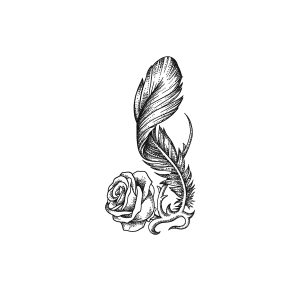 Feather Rose