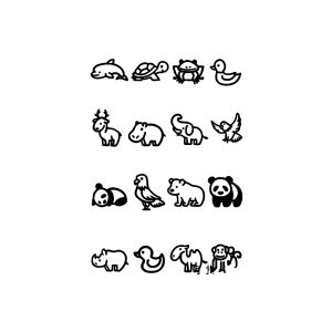 Turtle Duck Camel Monkey