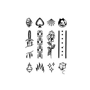 Rose Flame Dice Dagger